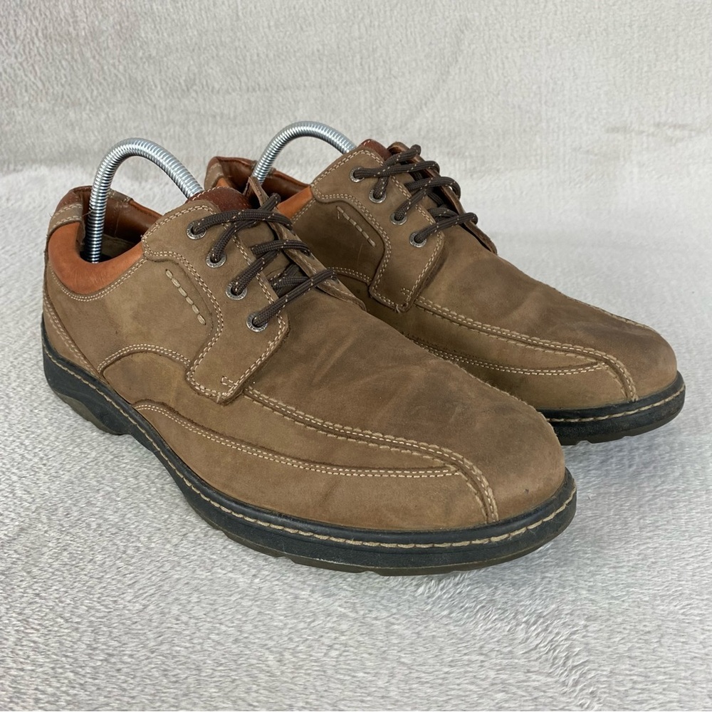 Johnston Murphy Men's XC4 Oxford Shoes Size 10 Brown Leather Waterproof Casual